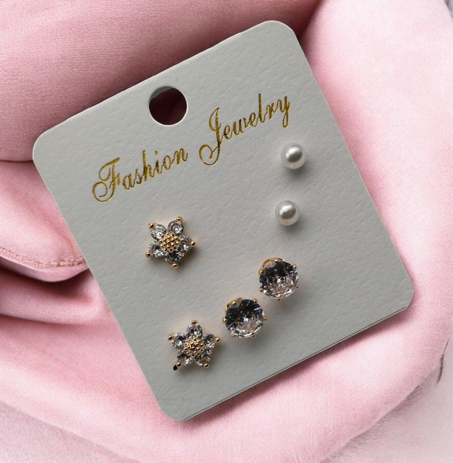Sigma 3 pair Earring for women Korean earrings