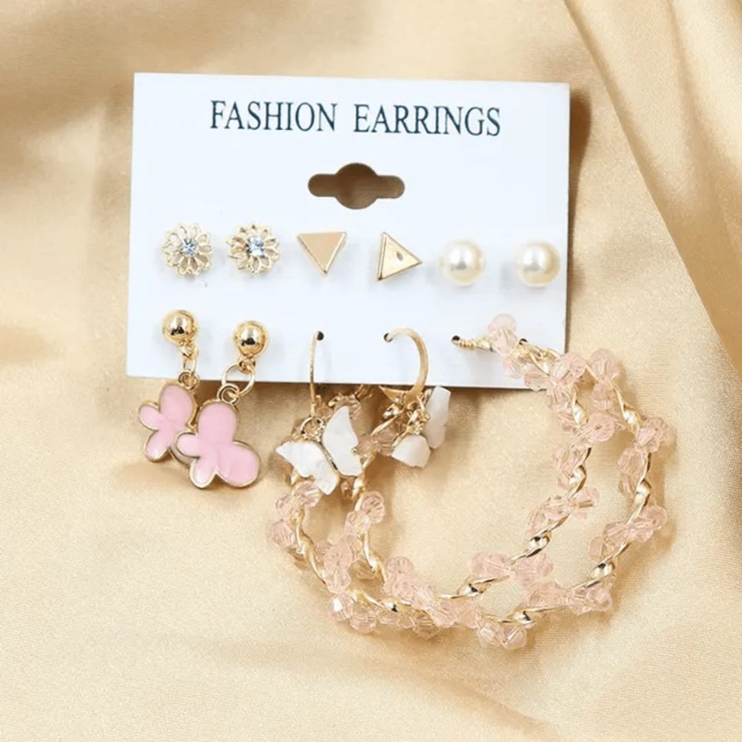 Sigma Set of 6 Korean earring