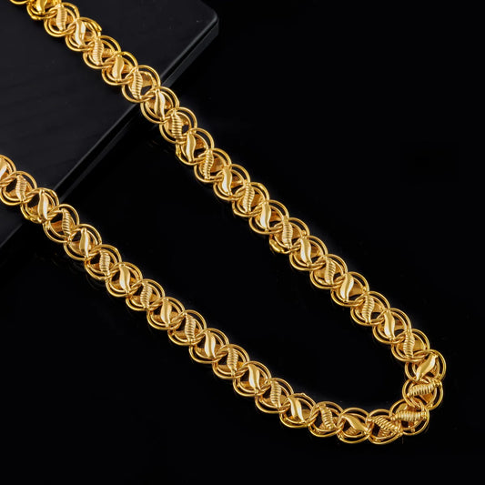 SigmaTrendz Stylish Gold Plated Chain For Men