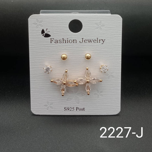 Sigma Fashion Rose Gold Earrings