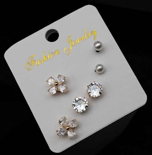 Sigma 3 pair Earring for women Korean earrings