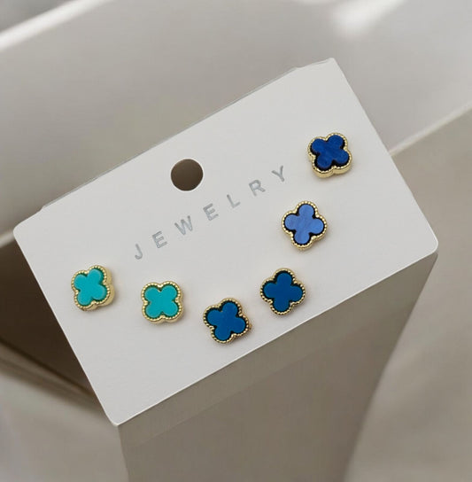 Sigma Flower Earrings Four-Leaf Clover