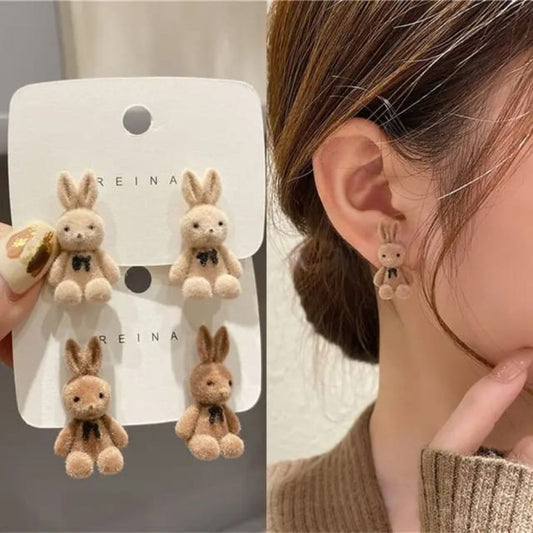 Sigma Teddy Bear Korean earring