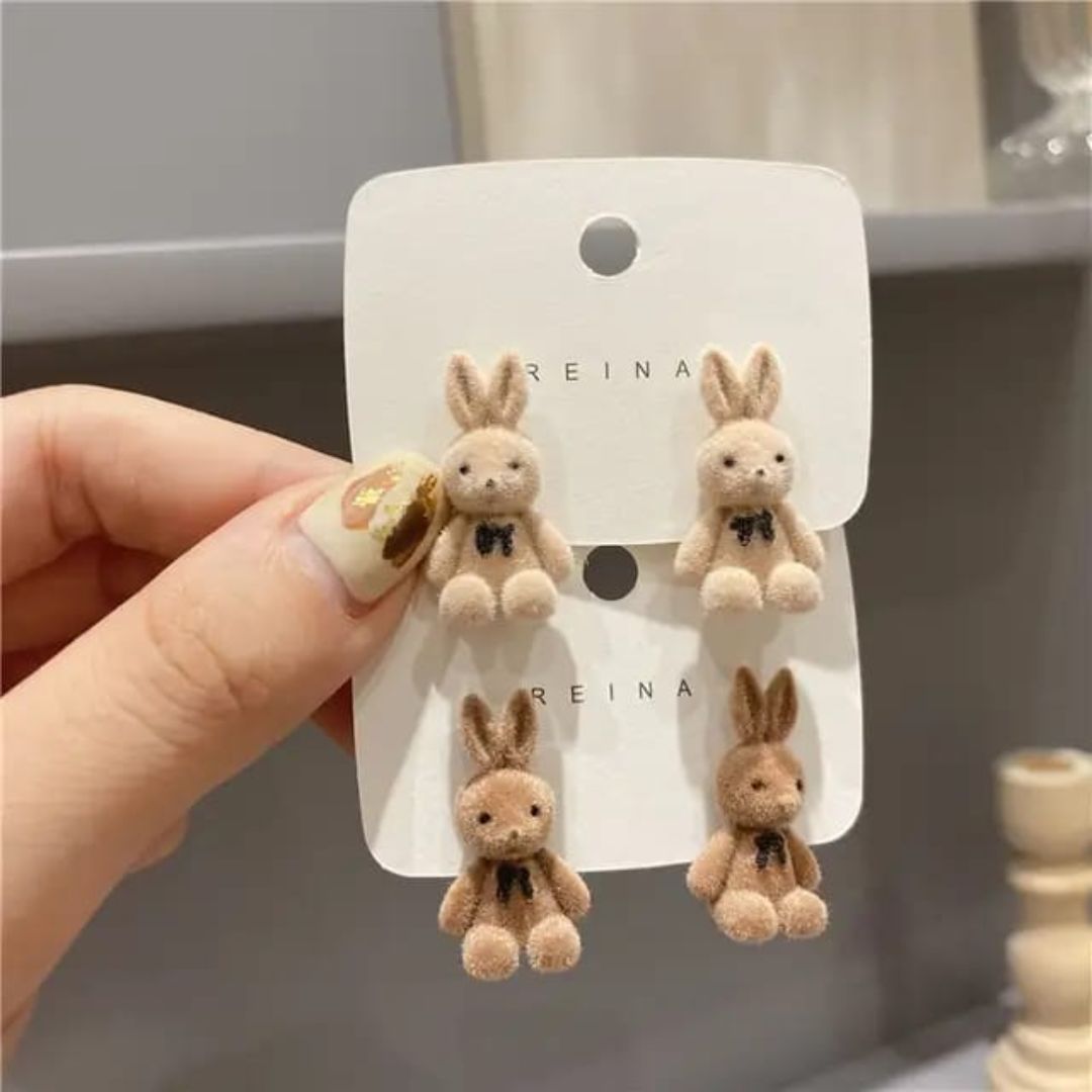 Sigma Teddy Bear Korean earring