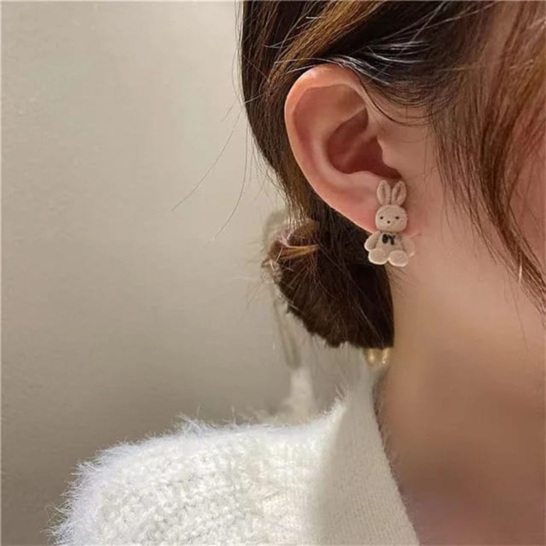 Sigma Teddy Bear Korean earring