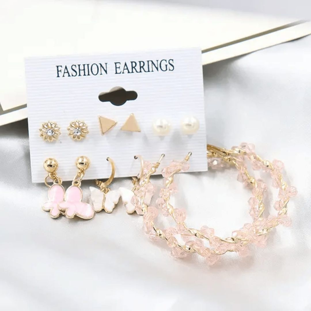 Sigma Set of 6 Korean earring