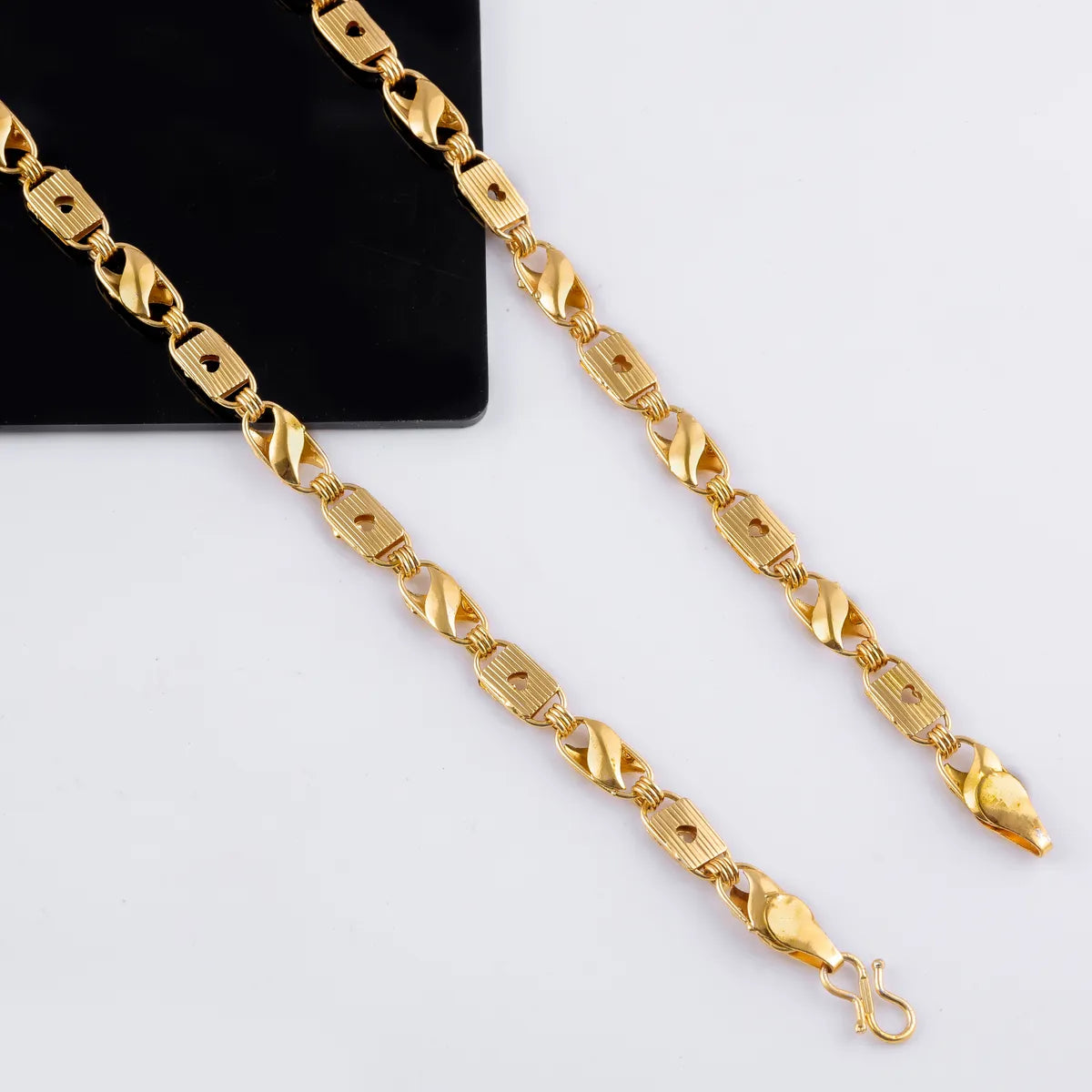 Sigma 18 K Gold plated Bold Link Chain for Boys and Men