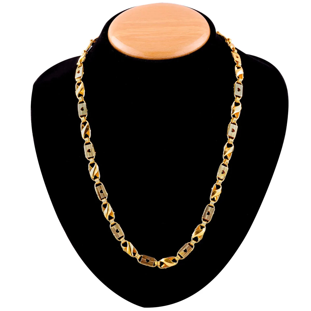 Sigma 18 K Gold plated Bold Link Chain for Boys and Men