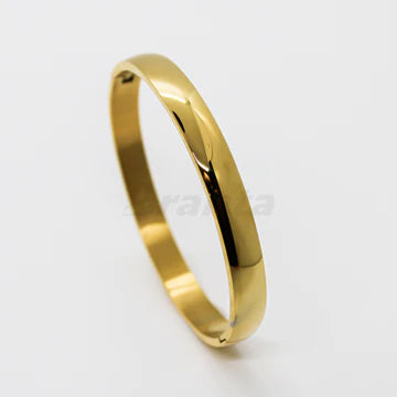 Sigma Glossy Finish Titan Stainless Steel Gold Bracelet For Men