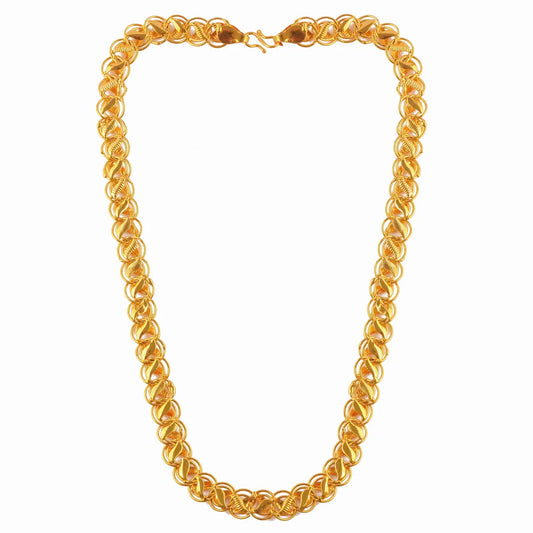 Sigma 18 K Gold plated Lotus Men's Chain