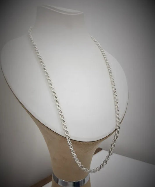 Sigma Ethnic Traditional Silver Glorious Long Chain