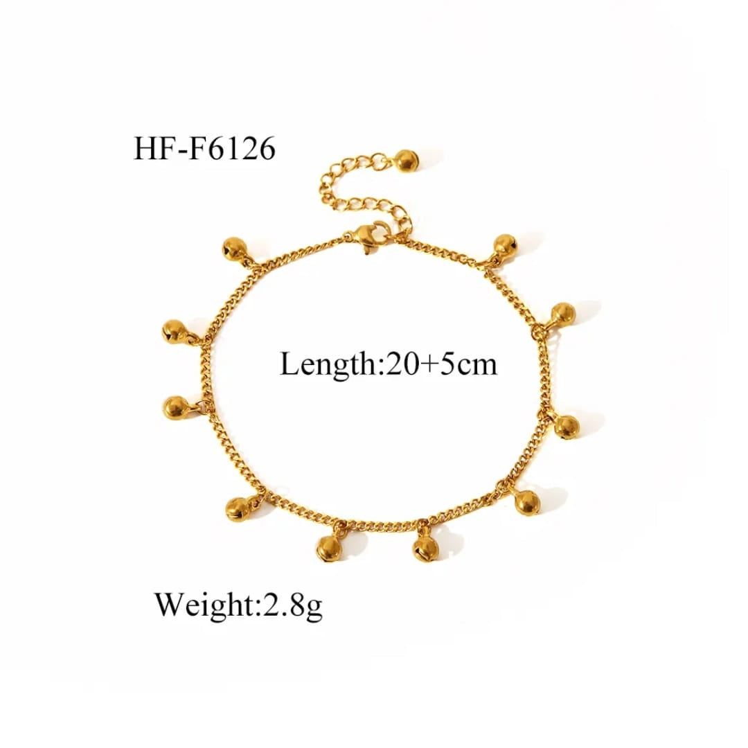 Sigma Golden Bead Bracelet For College Going Girls