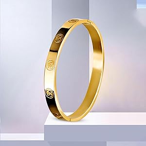 Sigma 18k gold plated Om Daily wear Kada