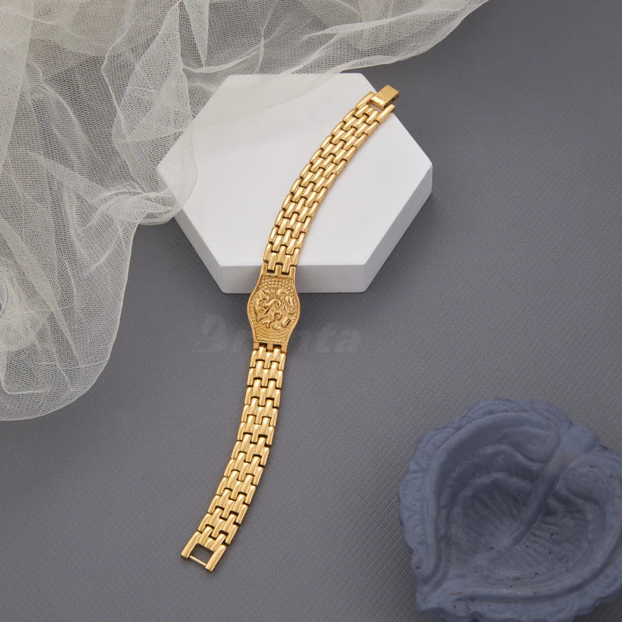 Sigma Premium Ganesh Gold Bracelet For Men