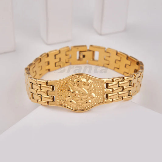 Sigma Premium Ganesh Gold Bracelet For Men