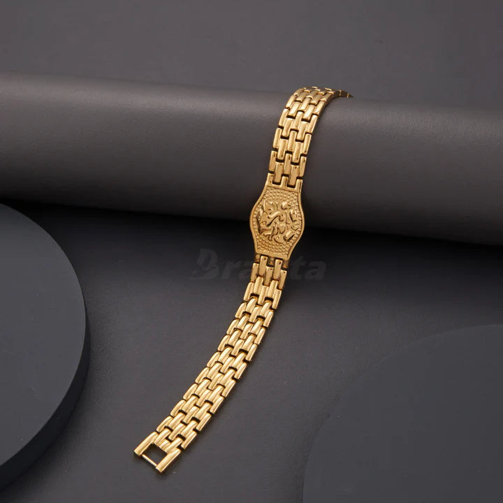 Sigma Premium Ganesh Gold Bracelet For Men
