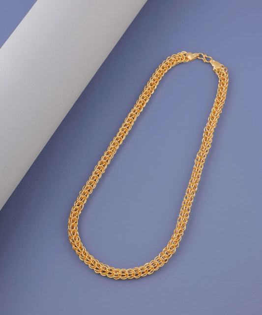 Sigma stylish gold plated unisex chain