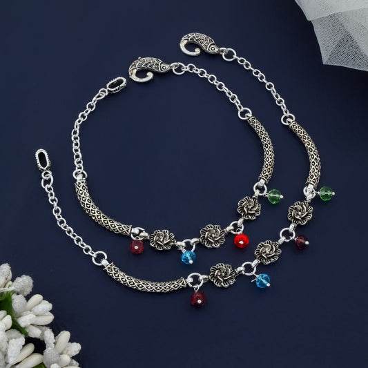 Scarlet Charm Matte Anklet