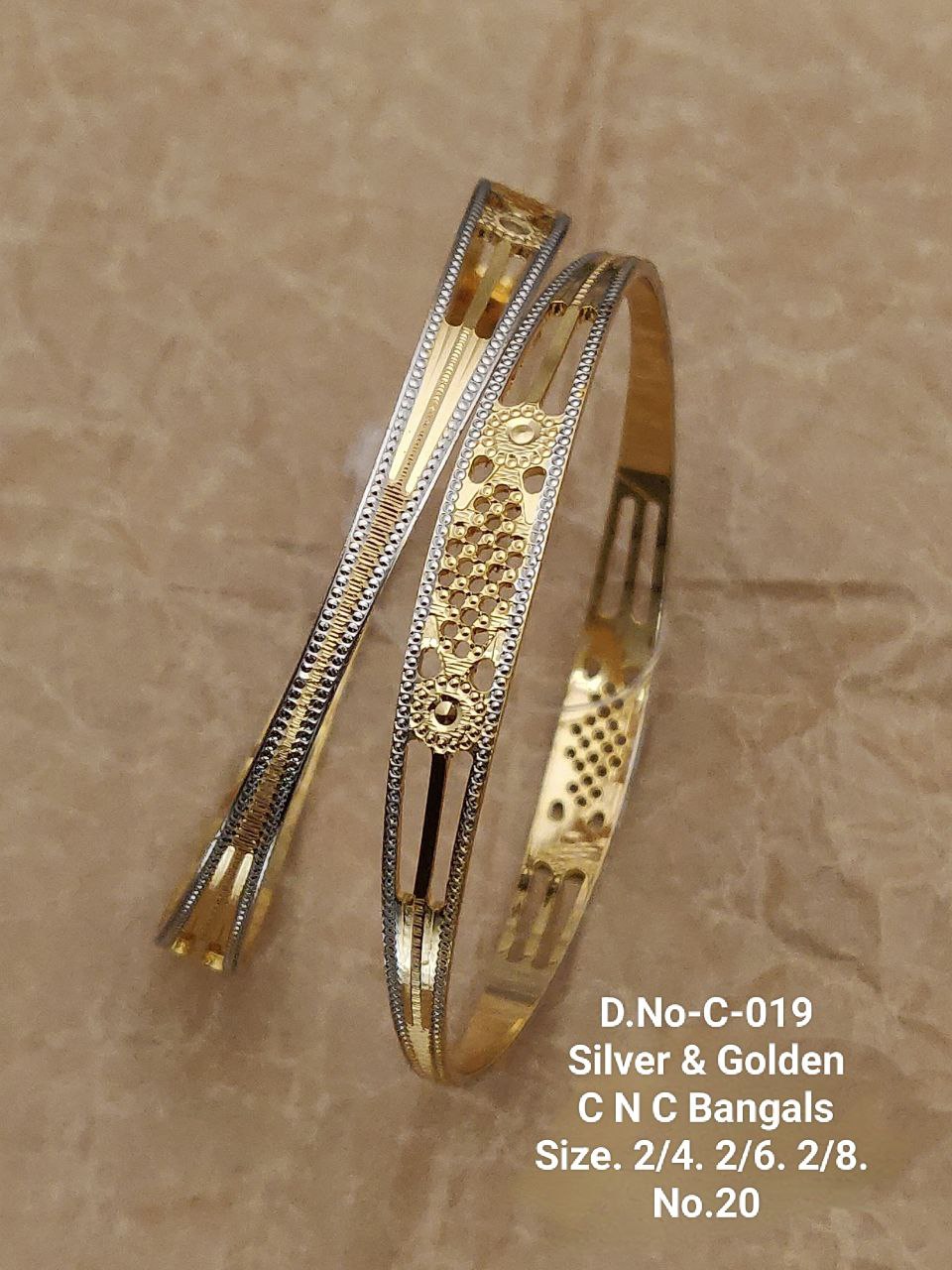 Sigma Silver & Golden C N C Bangals