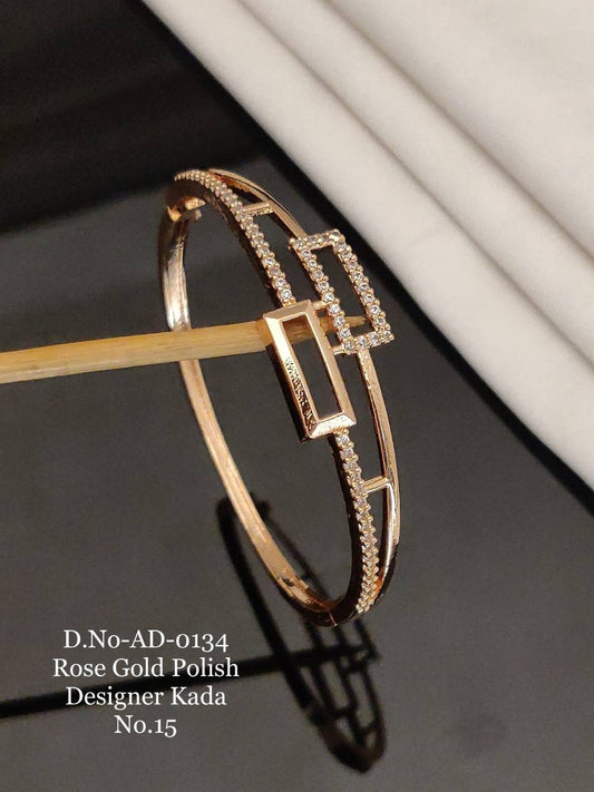 Sigma Rose Gold Polish Designer Kada