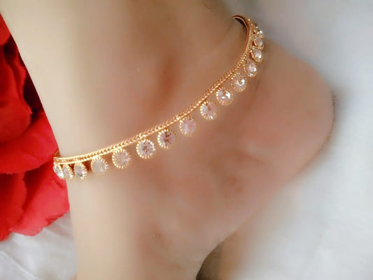 Sigma Suhana Shine Golden Anklet